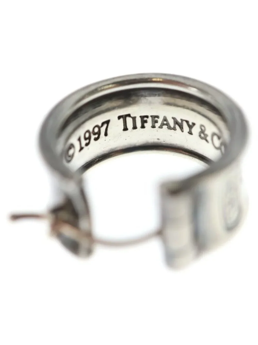 Tiffany & Co Narrow Hoop Earrings Silver